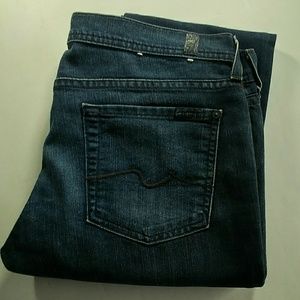 7 for all mankind "Rocker" dark wash jeans sz 30